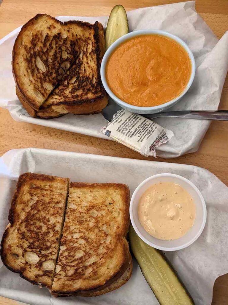 Doc's Bacon Grilled Cheese Combo, and Tuna Melt