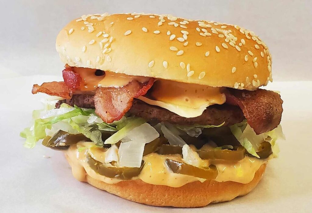 Frugals Burger with Bacon